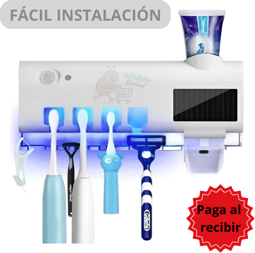 Dispensador de Pasta + Porta Cepillos UV
