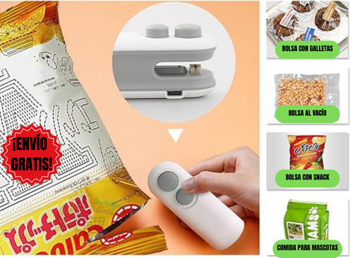 Mini Sellador de Bolsas Recargable