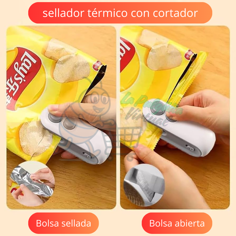 Mini Sellador de Bolsas Recargable