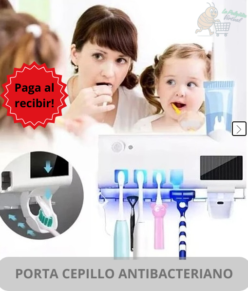 Dispensador de Pasta + Porta Cepillos UV