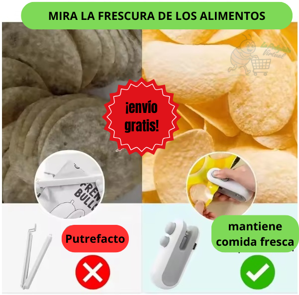 Mini Sellador de Bolsas Recargable