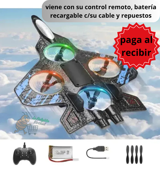 Avión Dron Con Control Remoto Liviano